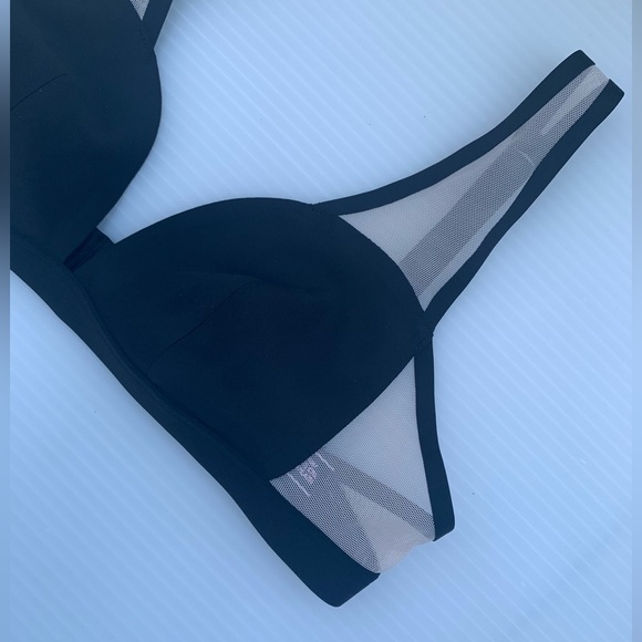 Victoria's Secret Luxe Lingerie Unlined Sheer Mesh Demi Bra Small - Picture 3 of 10